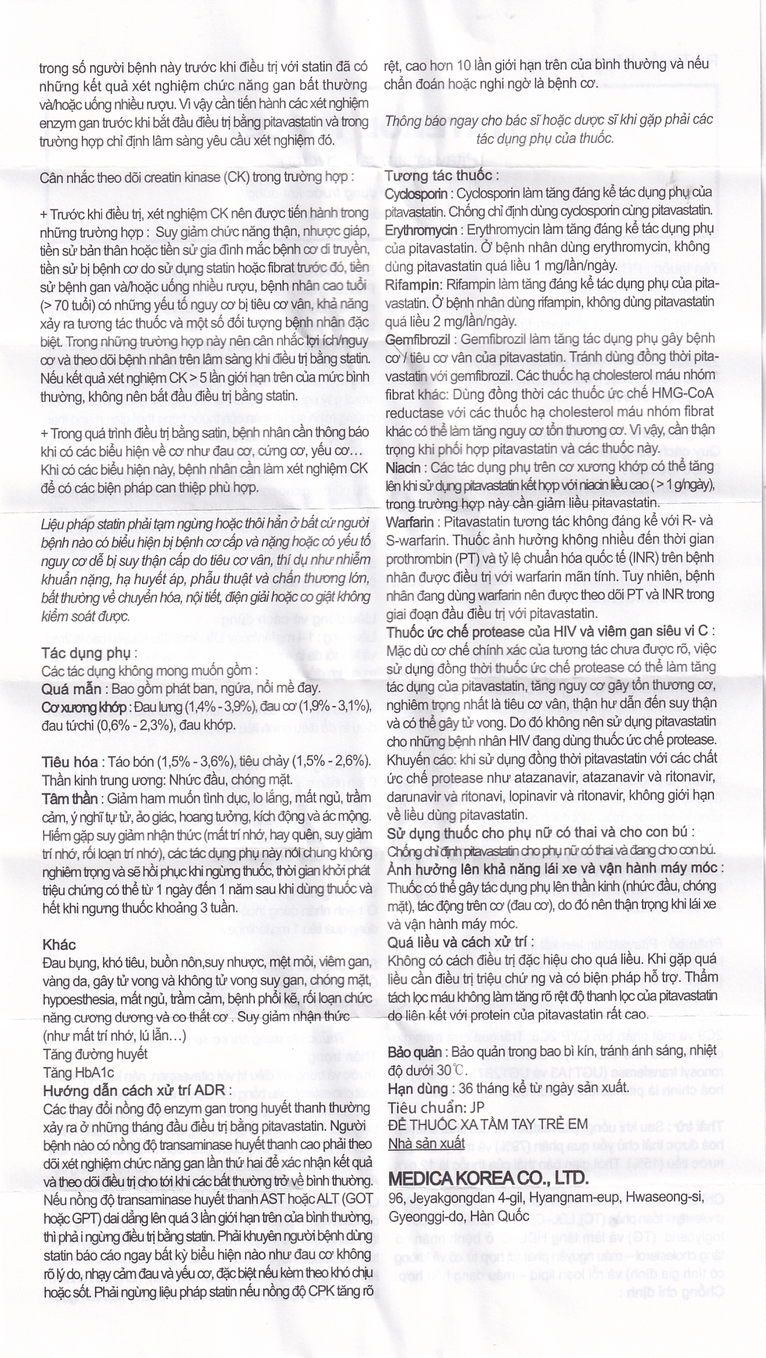 Hình ảnh Thuốc Pitaterol Tablet 2mg Medical Korea giảm cholesterol toàn phần (3 vỉ x 10 viên)