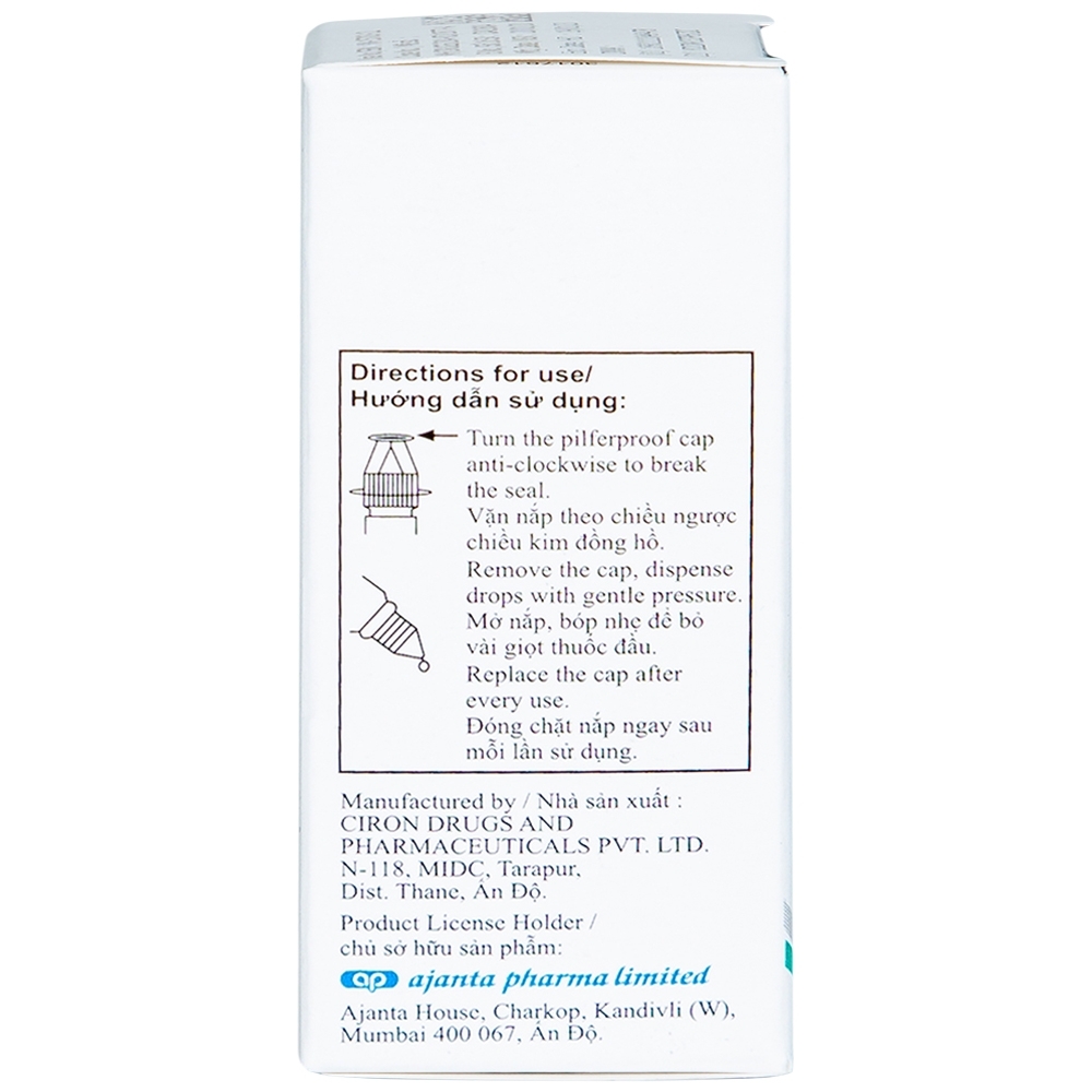 Hình ảnh Thuốc nhỏ mắt Olopat OD 0.2% Ajanta điều trị tình trạng ngứa mắt kết hợp với viêm kết mạc dị ứng (3ml)