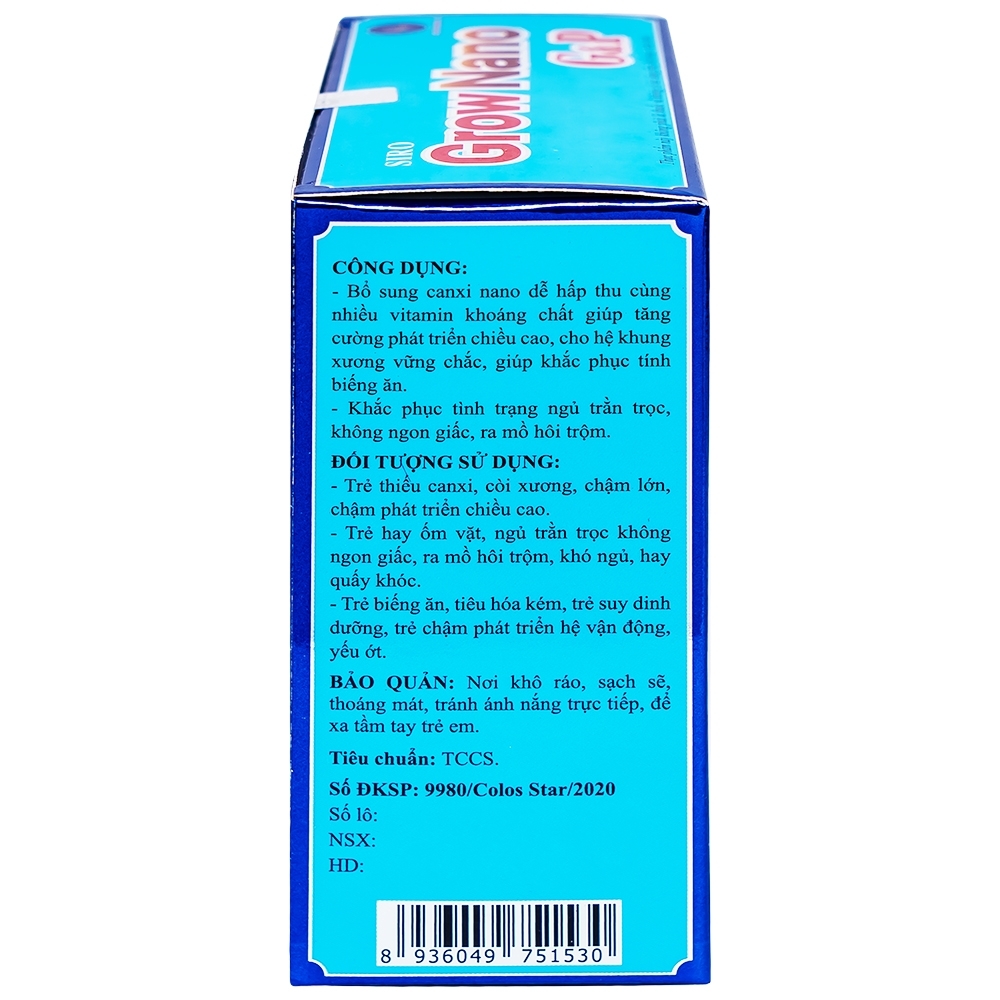 Hình ảnh Siro Grow Nano G&P giúp trẻ phát triển hệ xương, tăng cường đề kháng (20 ống x 10ml)