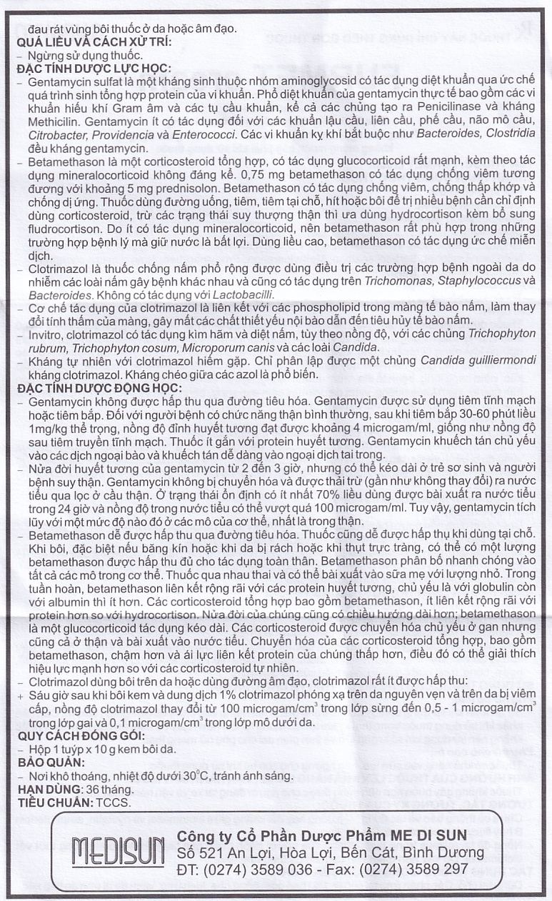 Hình ảnh Thuốc bôi Furmet Cream Medisun hỗ trợ điều trị nhiễm trùng da (10g)