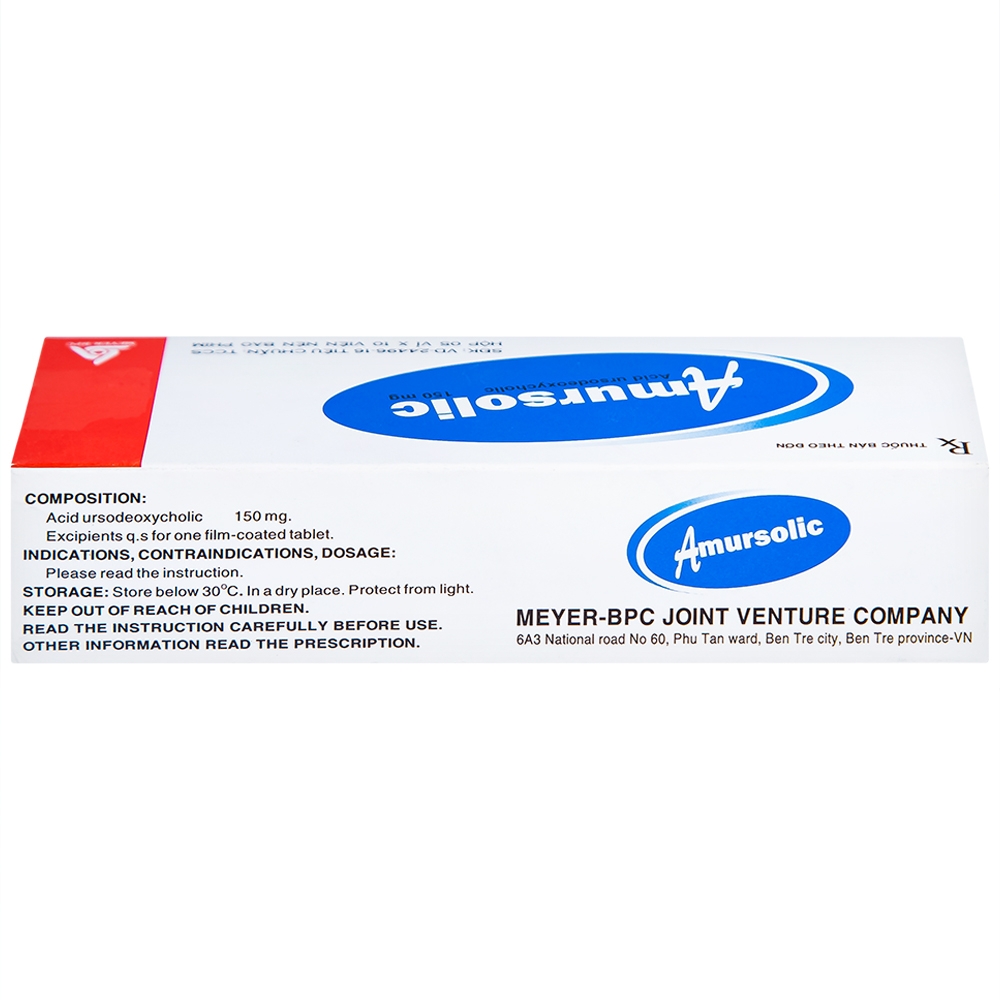 Hình ảnh Thuốc Amursolic Meyer hỗ trợ làm tan sỏi cholesterol (5 vỉ x 10 viên)