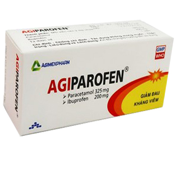 Hình ảnh Thuốc Agiparofen Agimexpharm giảm đau, kháng viêm (5 vỉ x 10 viên)