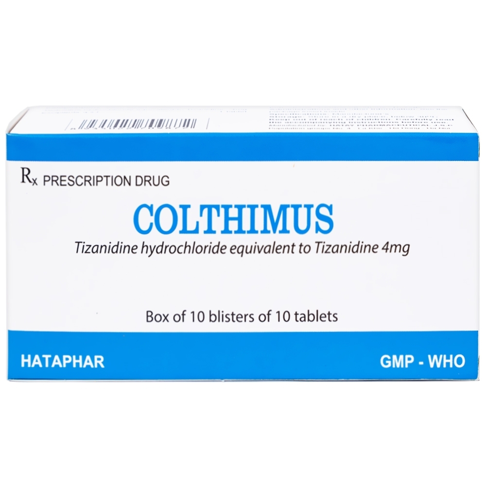 Hình ảnh Thuốc Colthimus Hataphar điều trị triệu chứng co cứng cơ (10 vỉ x 10 viên)