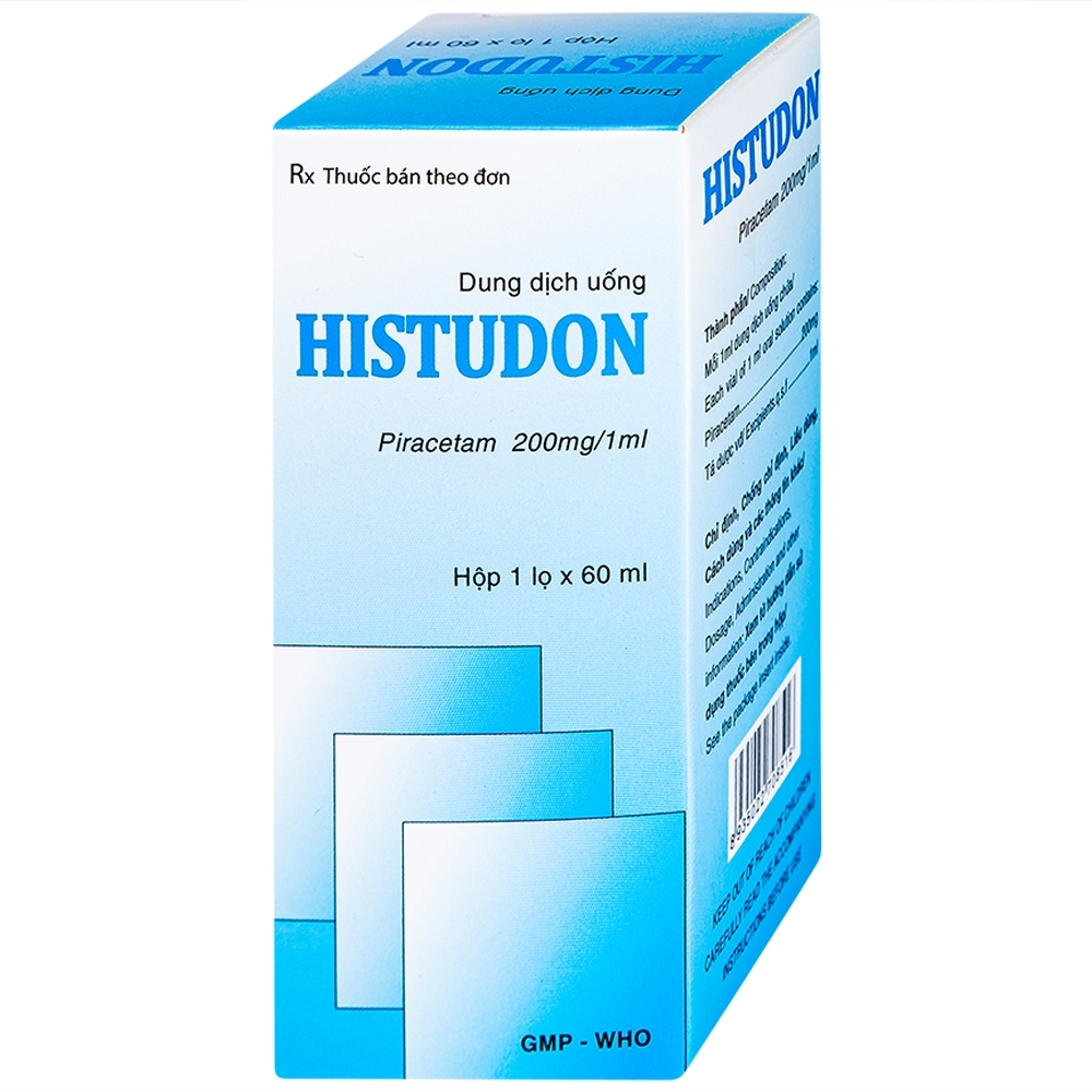 Hình ảnh Thuốc Histudon Hataphar điều trị chứng chóng mặt, đột quỵ do thiếu máu (60ml)