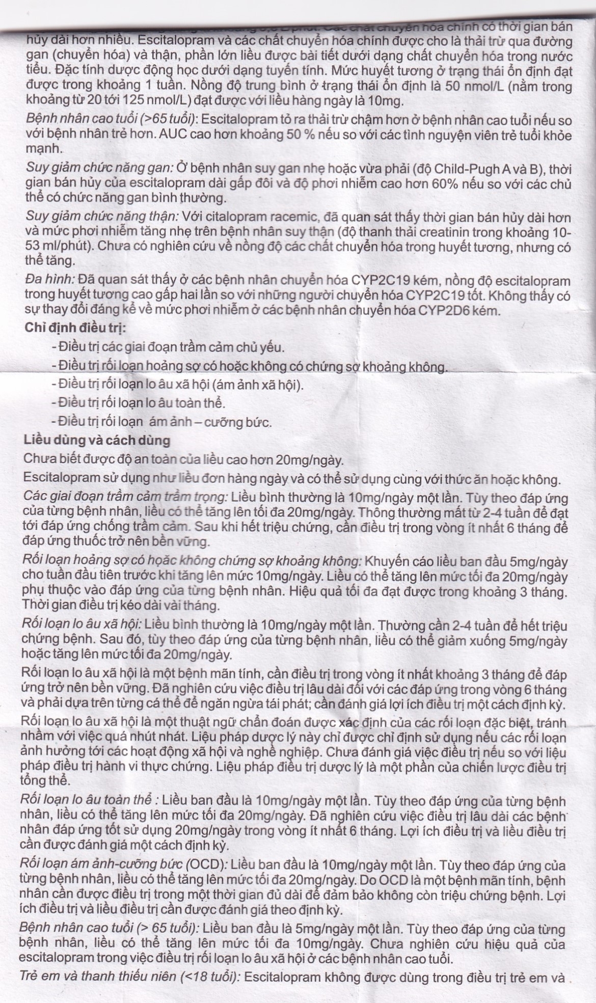 Hình ảnh Thuốc Eslo-20 Hetero điều trị trầm cảm, rối loạn lo âu (3 vỉ x 10 viên)