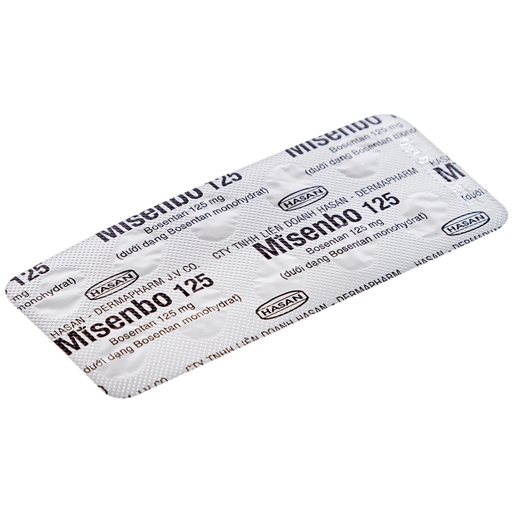 Hình ảnh Viên nén Misenbo 125 Hasan điều trị tăng huyết áp (3 vỉ x 10 viên)