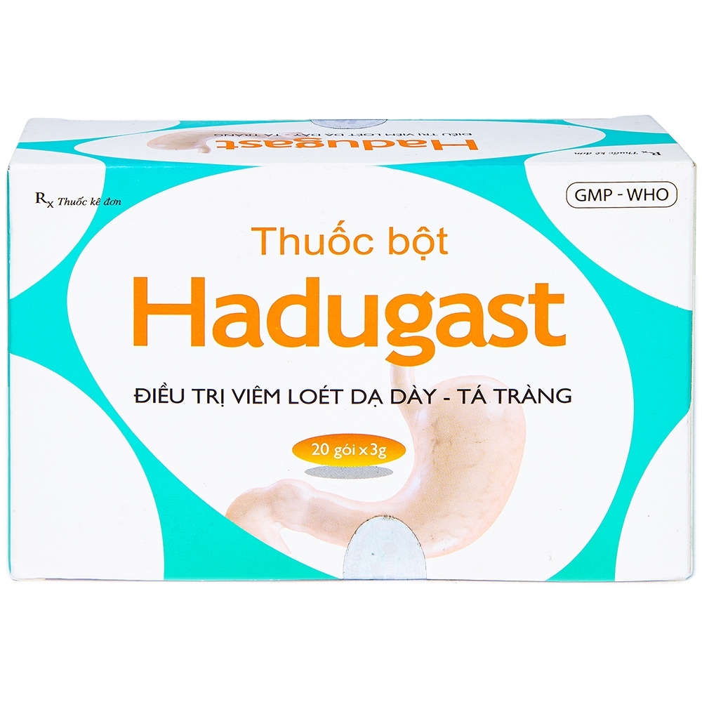 Hình ảnh Bột Hadugast Hải Dương điều trị viêm loét dạ dày, tá tràng (20 gói x 3g)