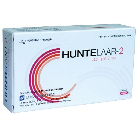 Hình ảnh Thuốc Huntelaar-2 Davipharm điều trị tăng huyết áp (3 vỉ x 10 viên)