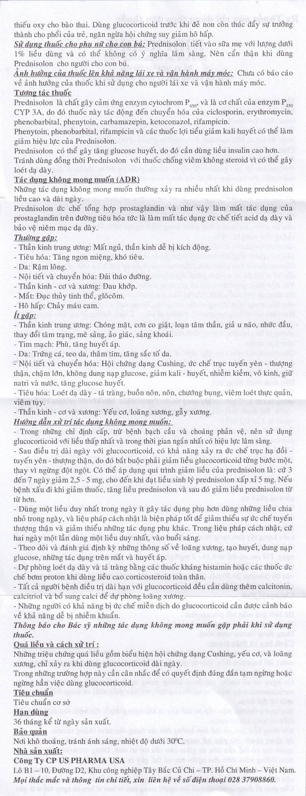 Hình ảnh Viên sủi Kidpredni 5mg USP chống viêm, chống dị ứng và ức chế miễn dịch (5 vỉ x 10 viên)