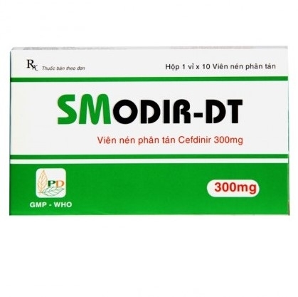 Hình ảnh Thuốc Smodir-DT điều trị các nhiễm khuẩn nhẹ và trung bình (1 vỉ x 10 viên)