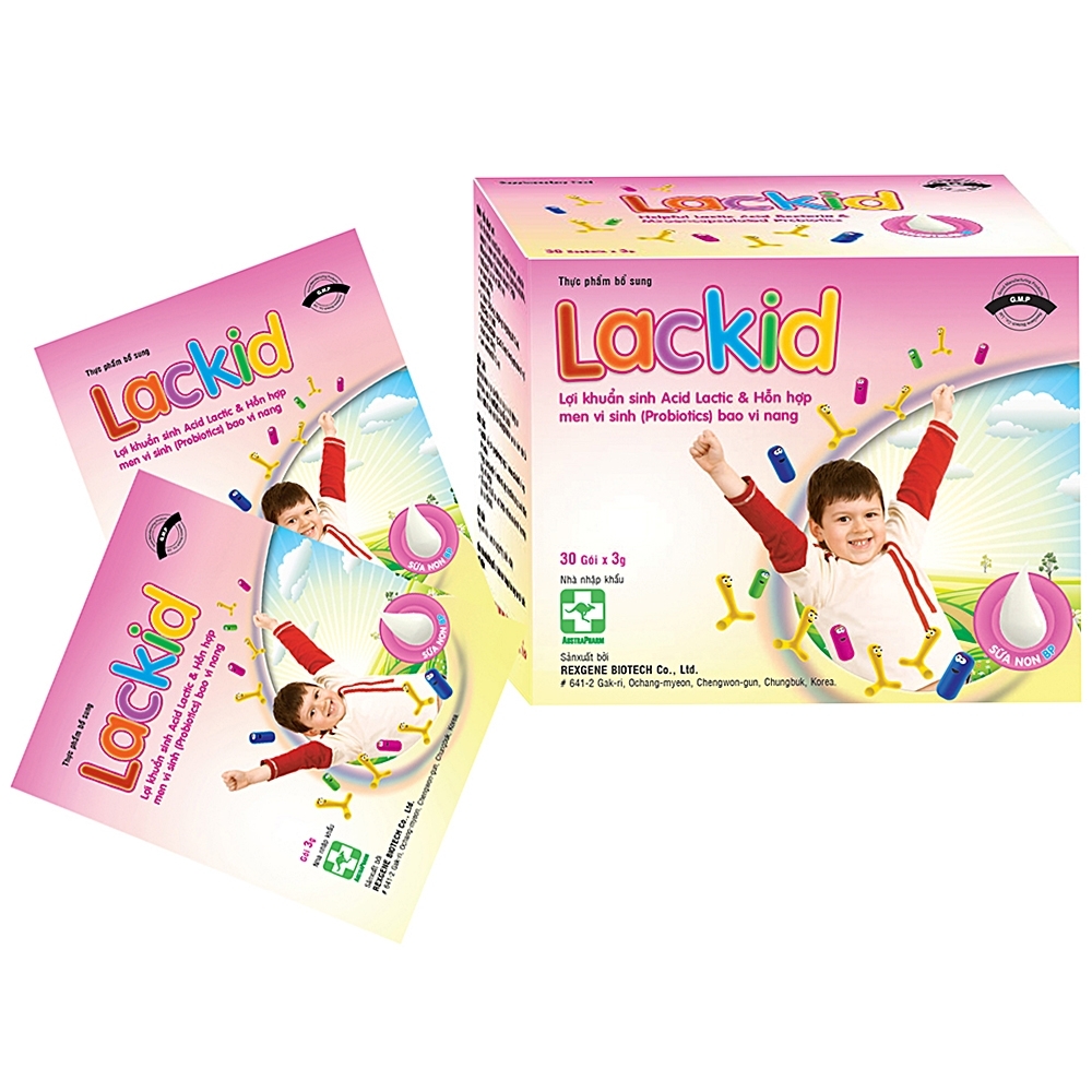 Hình ảnh Men vi sinh Lackid Novarex bổ sung vi khuẩn có ích, vitamin, khoáng chất thiết yếu (30 gói x 3g)