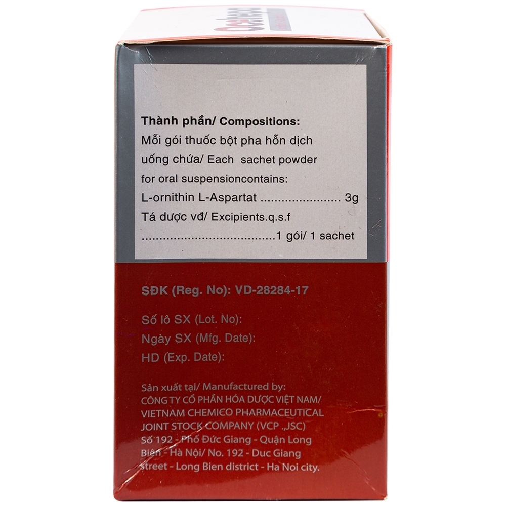 Hình ảnh Thuốc bột uống Ocehepa 3g Hóa Dược điều trị các rối loạn chức năng gan (14 gói x 5g)