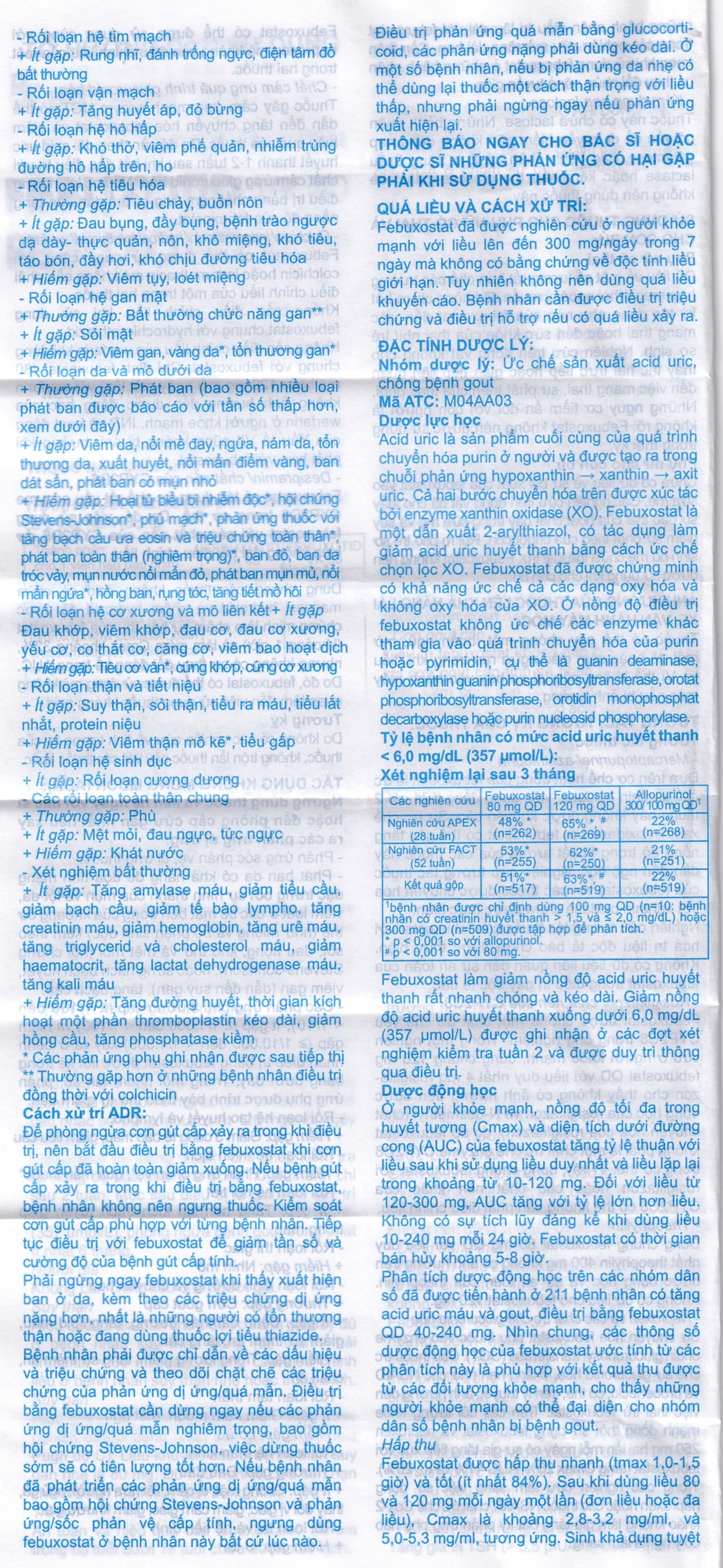 Hình ảnh Thuốc Febuxotid VK 40 An Thiên điều trị tăng acid uric máu mãn tính (3 vỉ x 10 viên)