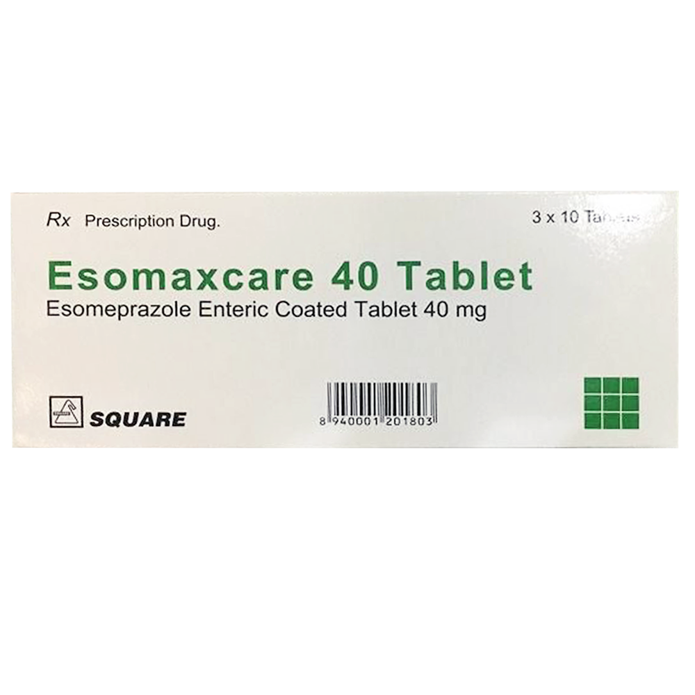 Hình ảnh Thuốc Esomaxcare 40 điều trị trào ngược dạ dày thực quản (3 vỉ x 10 viên)