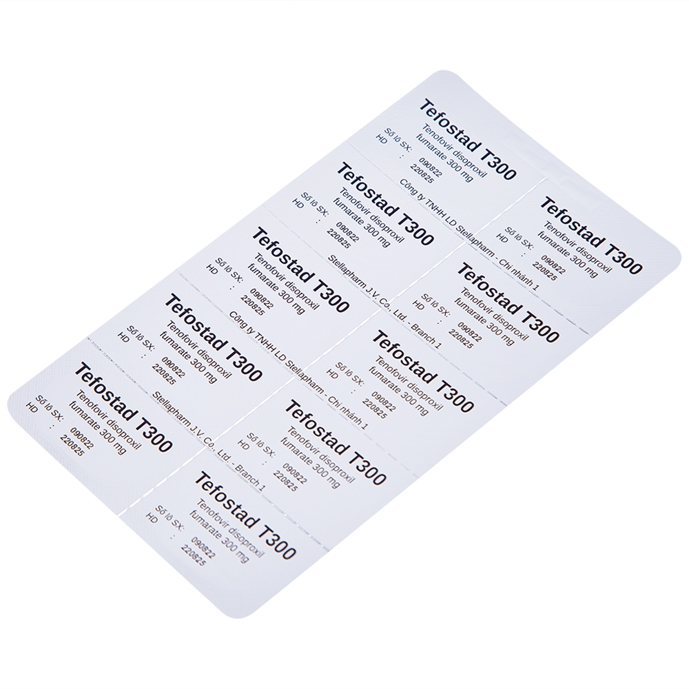 Hình ảnh Thuốc Tefostad T300 Stella phòng và điều trị nhiễm HIV-1 (3 vỉ x 10 viên)