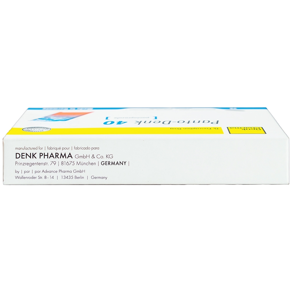 Hình ảnh Viên nén Panto-Denk 40 điều trị loét tá tràng, loét dạ dày (2 vỉ x 14 viên)
