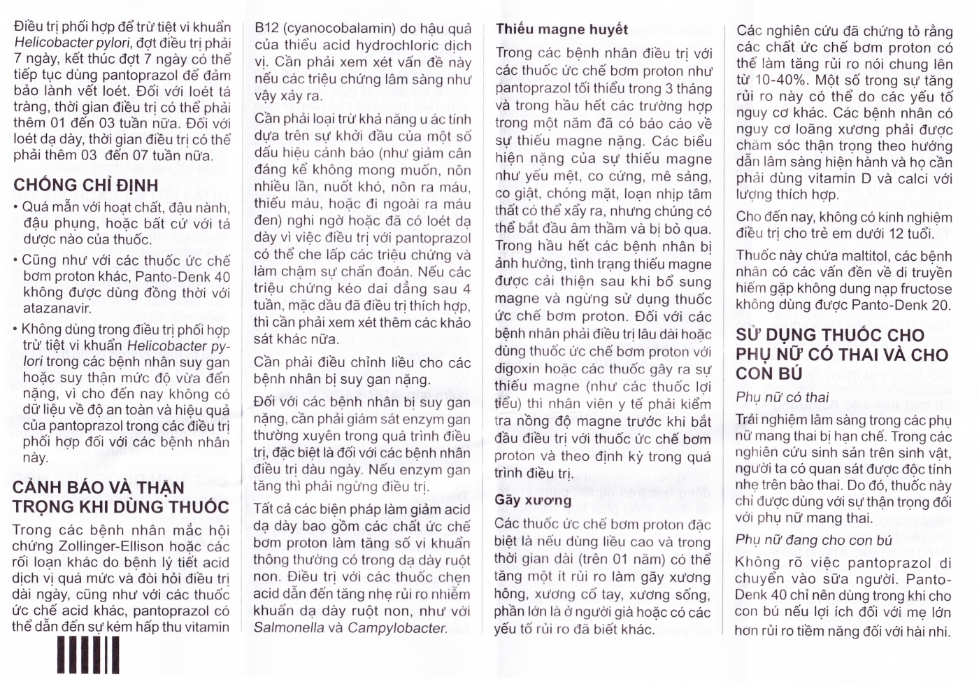 Hình ảnh Viên nén Panto-Denk 40 điều trị loét tá tràng, loét dạ dày (2 vỉ x 14 viên)