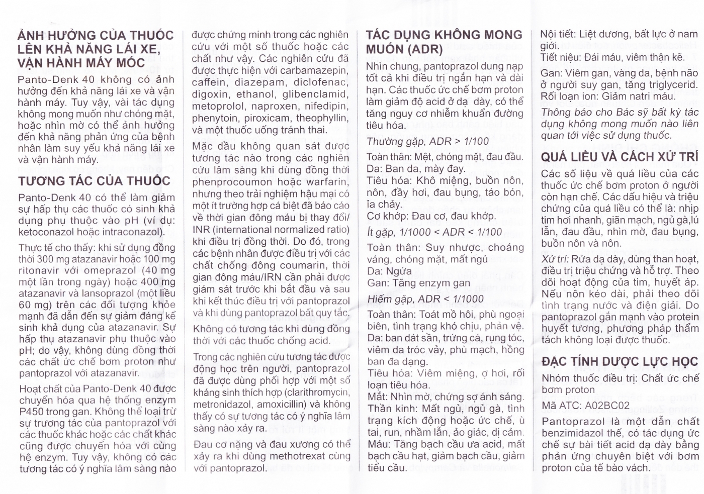 Hình ảnh Viên nén Panto-Denk 40 điều trị loét tá tràng, loét dạ dày (2 vỉ x 14 viên)