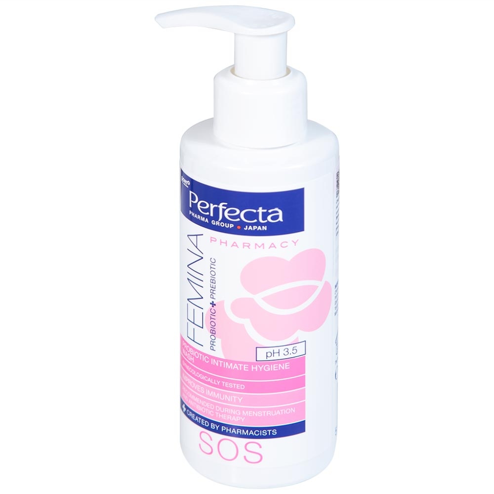 Hình ảnh Dung dịch vệ sinh phụ nữ Femina SOS Probiotic vệ sinh cơ quan sinh dục ngoài (150ml)