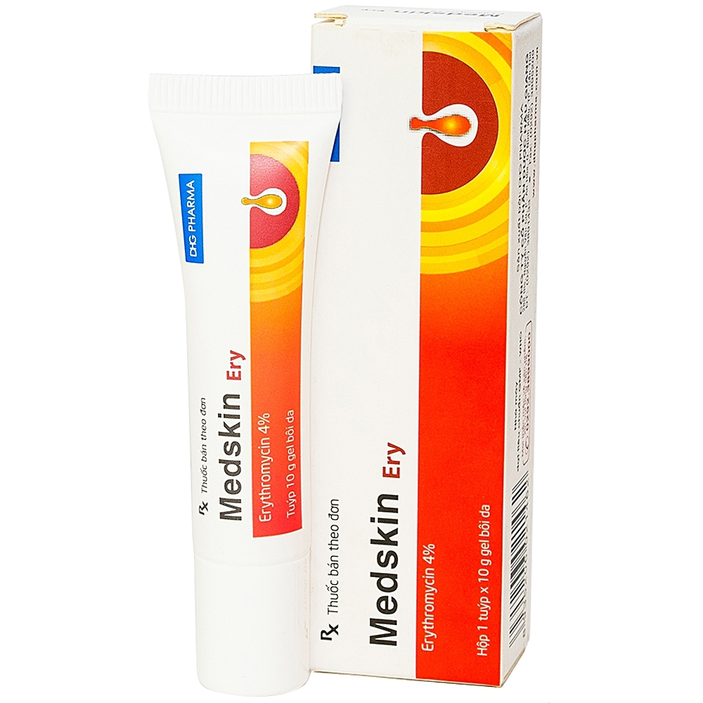 Hình ảnh Gel bôi da Medskin Ery DHG Pharma điều trị mụn trứng cá, mụn nhọt, mủ (10g)