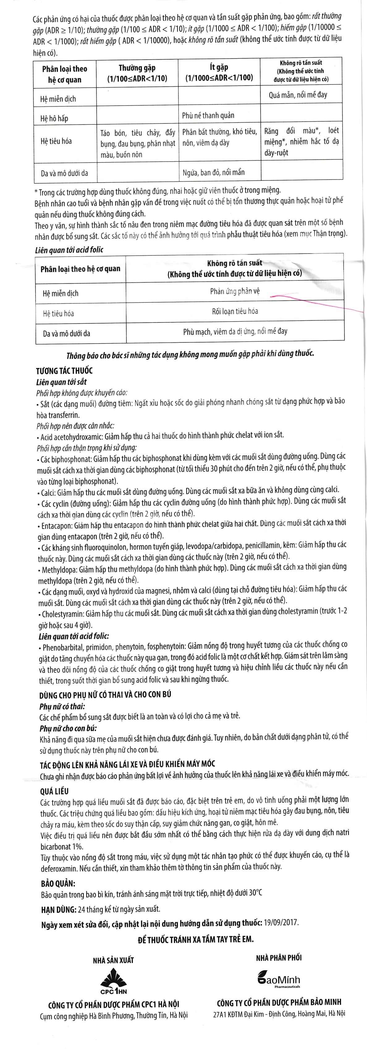 Hình ảnh Thuốc Safoli Avisure điều trị thiếu máu, thiếu sắt trong kỳ mang thai (2 vỉ x 15 viên)
