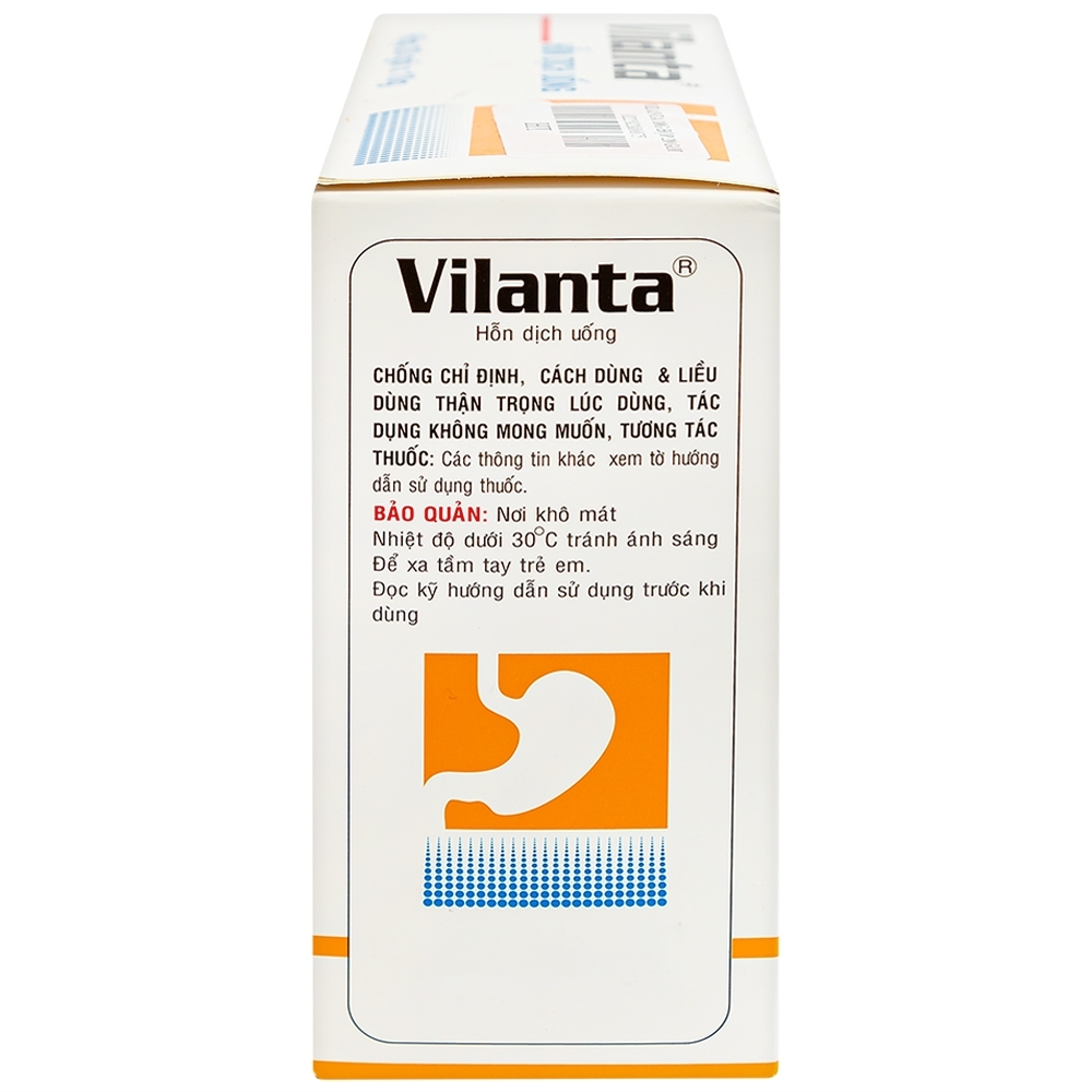 Hình ảnh Thuốc Vilanta Pharimexco dịu triệu chứng ợ nóng, ợ chua (20 gói x 10g)