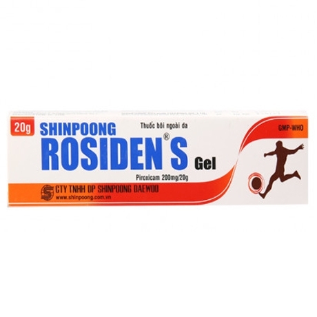 Hình ảnh Gel Rosiden S Daewon giảm đau và kháng viêm (20g)