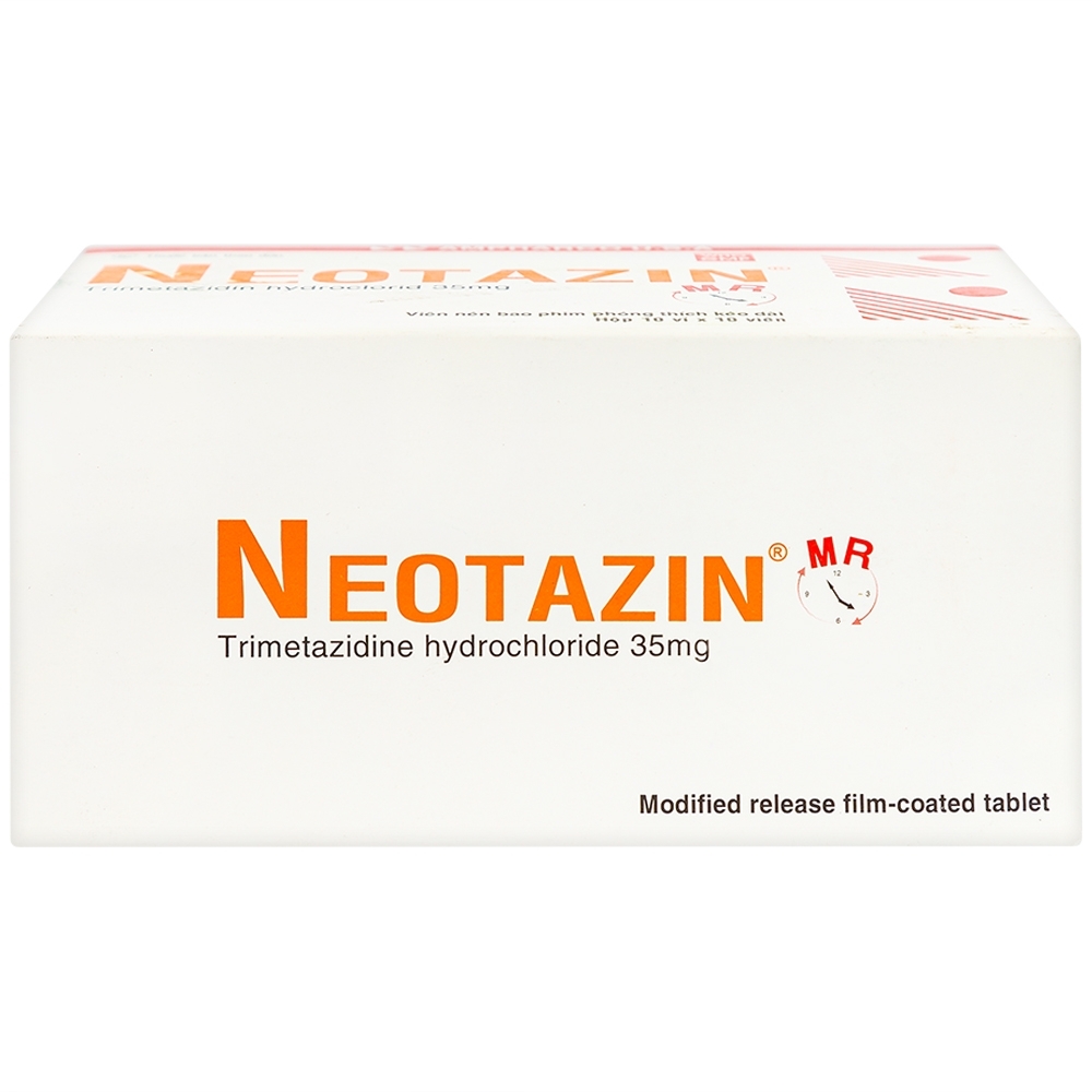 Hình ảnh Thuốc Neotazin MR 35mg Ampharco trị đau thắt ngực (10 vỉ x 10 viên)