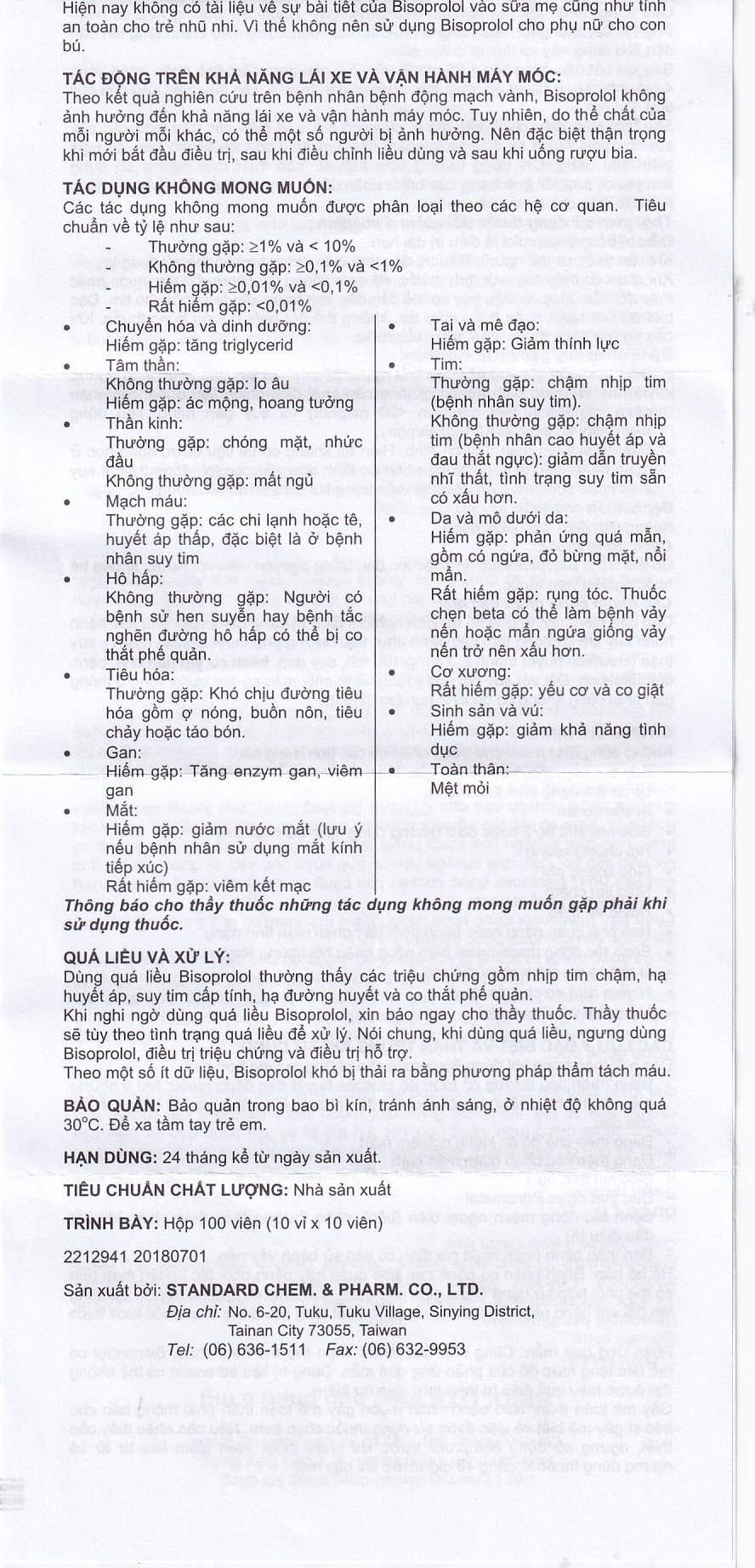 Hình ảnh Thuốc Bisolota 5mg điều trị cao huyết áp (10 vỉ x 10 viên)
