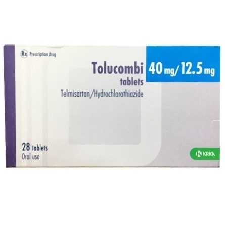 Hình ảnh Thuốc Tolucombi 40mg/12.5mg KRKA điều trị tăng huyết áp (4 vỉ x 7 viên)