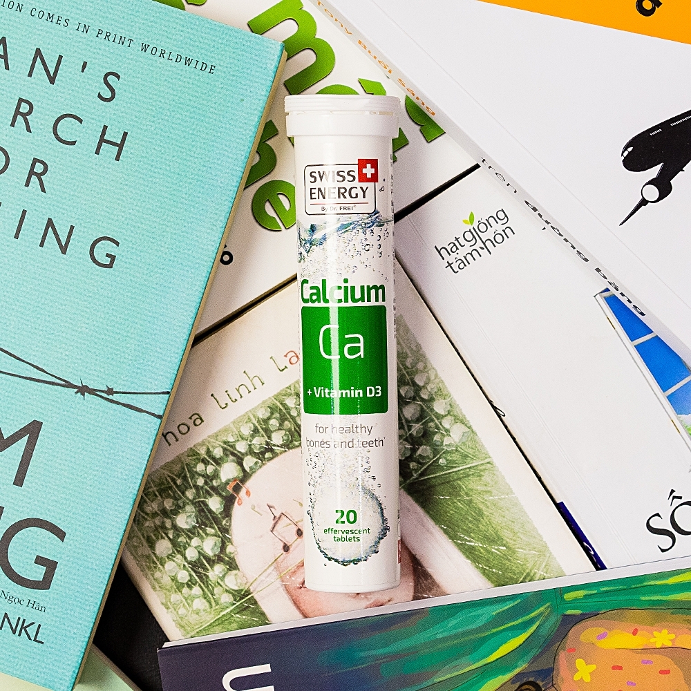 Hình ảnh Viên sủi Calcium Ca + Vitamin D3 Swiss Energy hỗ trợ xương và răng phát triển khỏe mạnh (20 viên)