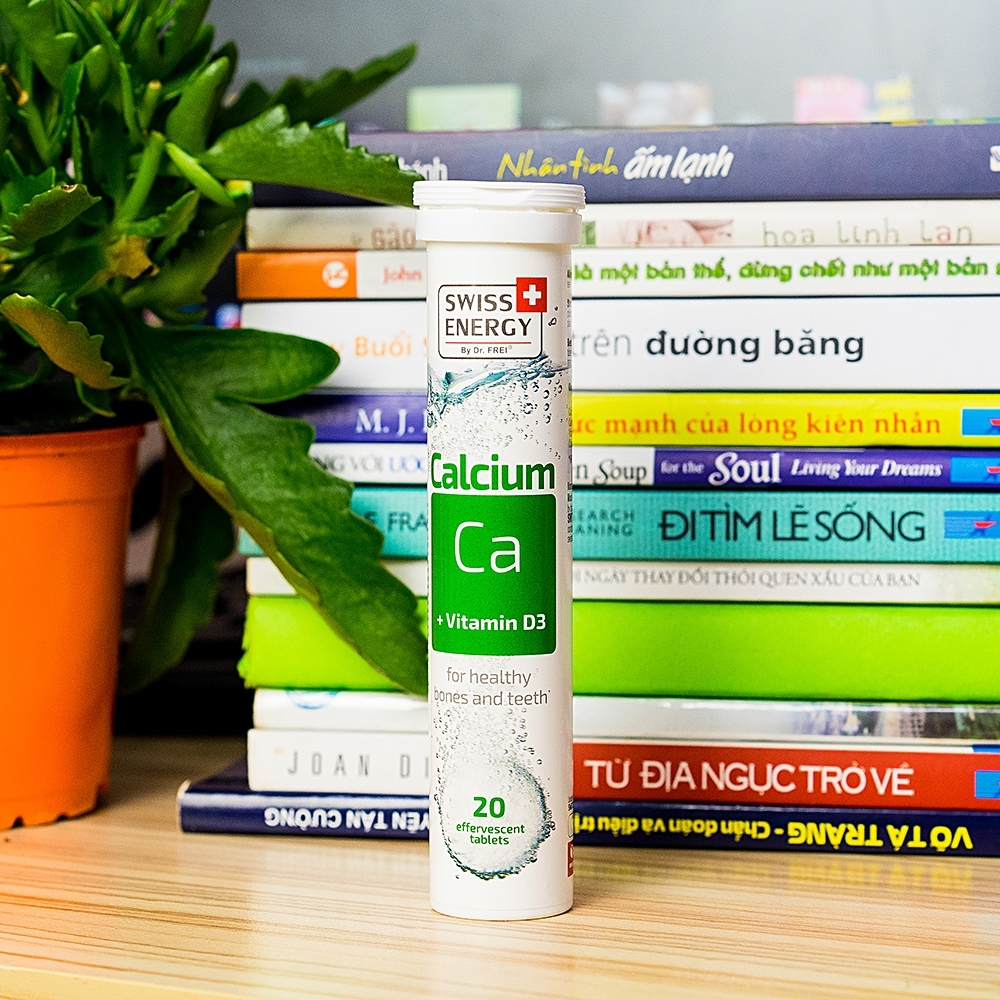 Hình ảnh Viên sủi Calcium Ca + Vitamin D3 Swiss Energy hỗ trợ xương và răng phát triển khỏe mạnh (20 viên)