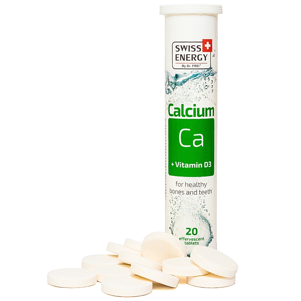 Hình ảnh Viên sủi Calcium Ca + Vitamin D3 Swiss Energy hỗ trợ xương và răng phát triển khỏe mạnh (20 viên)