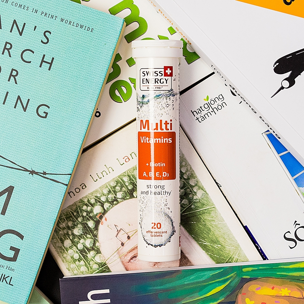 Hình ảnh Viên sủi Multi Vitamins Biotin A, B, E, D3 Swiss Energy hỗ trợ khả năng đề kháng của cơ thể (20 viên)