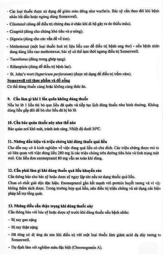 Hình ảnh Thuốc Somexwell-40mg Micro điều trị trào ngược dạ dày (3 vỉ x 10 viên)