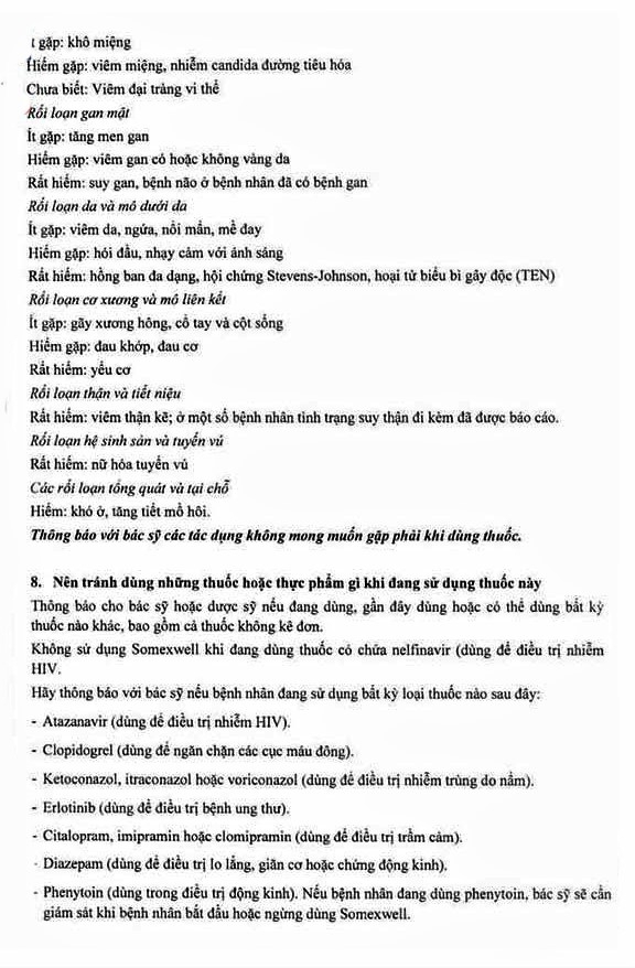 Hình ảnh Thuốc Somexwell-40mg Micro điều trị trào ngược dạ dày (3 vỉ x 10 viên)