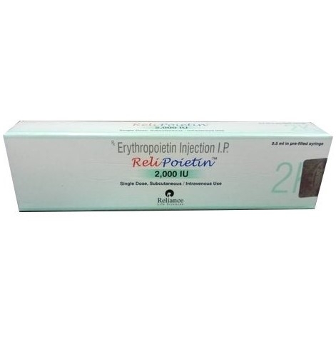 Hình ảnh Thuốc tiêm Relipoietin 2000IU Reliance điều trị thiếu máu (0.5ml)