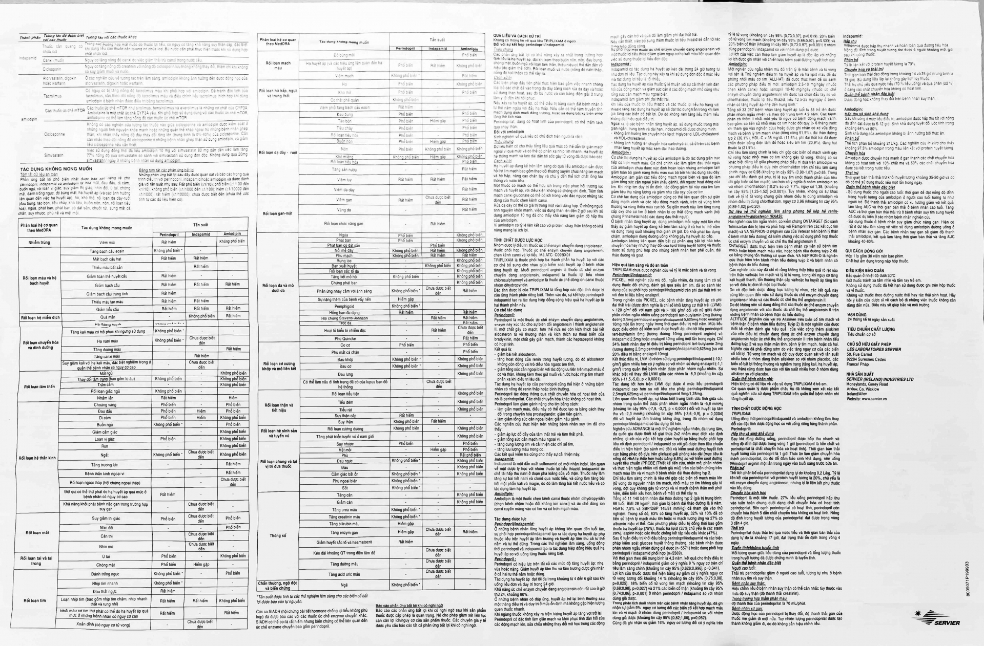 Hình ảnh Thuốc Triplixam 5mg/1.25mg/10mg Servier điều trị tăng huyết áp (30 viên)