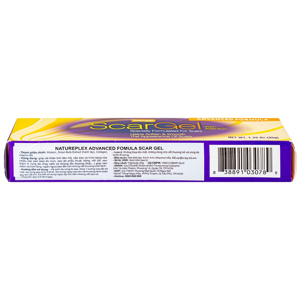 Hình ảnh Gel Scargel Natureplex cải thiện tính đàn hồi, cấu trúc và hình dạng của nhiều loại sẹo (35g)