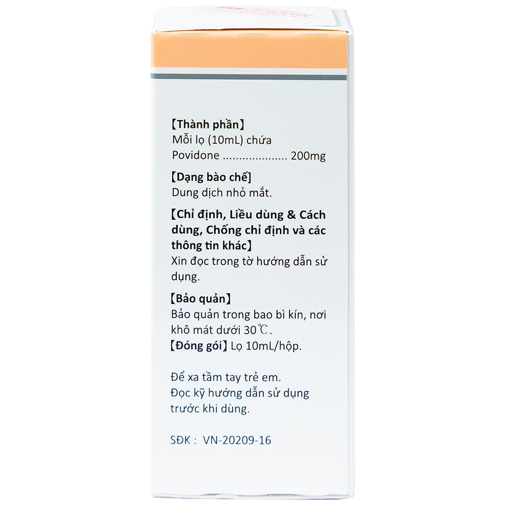 Hình ảnh Thuốc nhỏ mắt Hanvidon 10ml Hanlim dùng trong khô mắt, mang kính sát tròng cứng