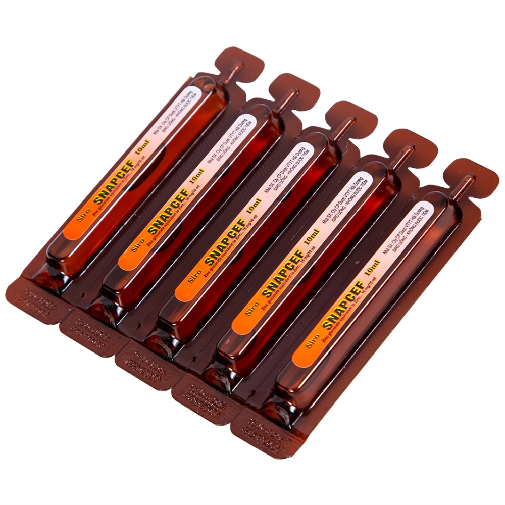 Hình ảnh Siro Snapcef 16mg/10ml Hải Dương bổ sung kẽm, tăng cường sức đề kháng (20 ống x 10ml) 