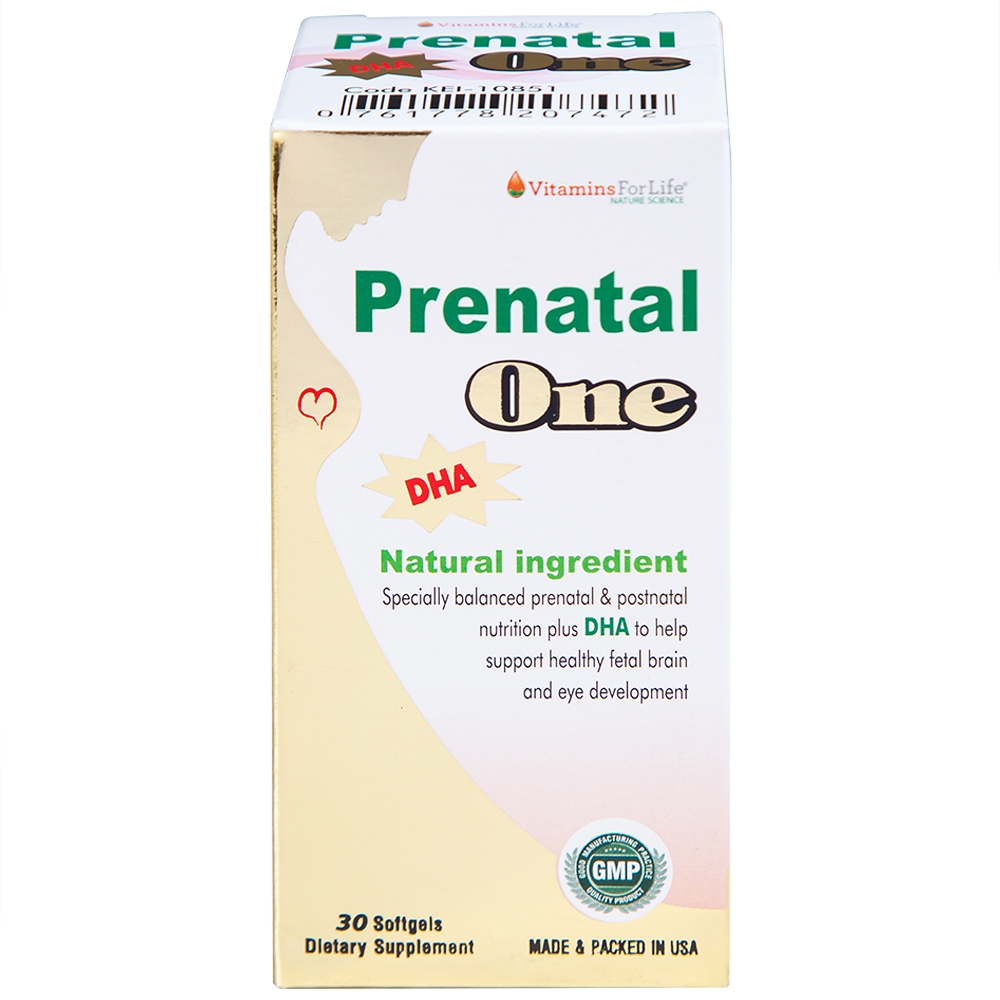 Hình ảnh Viên uống Prenatal One Vitamins For Life cung cấp DHA, Vitamin và khoáng chất thiết yếu (30 viên)