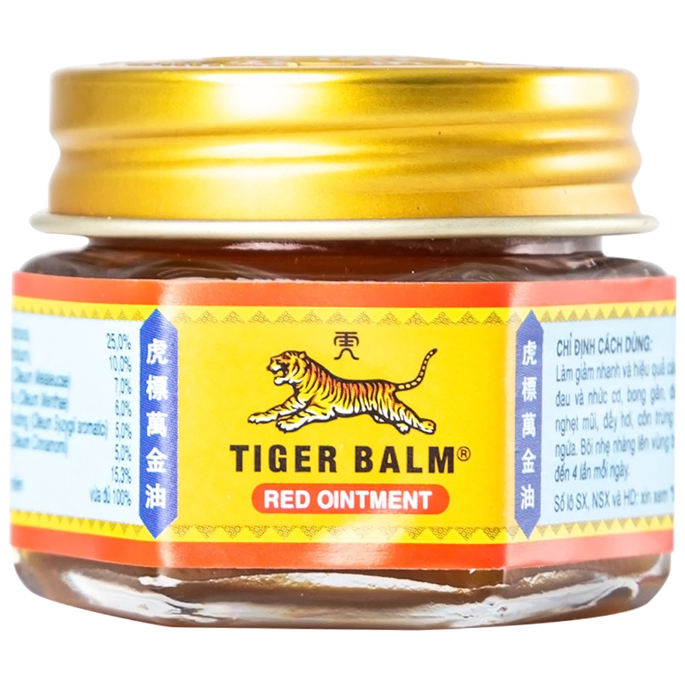 Hình ảnh Thuốc mỡ Tiger Balm Red Ointment Haw Par giảm đau và nhức cơ, bong gân (19,4g)