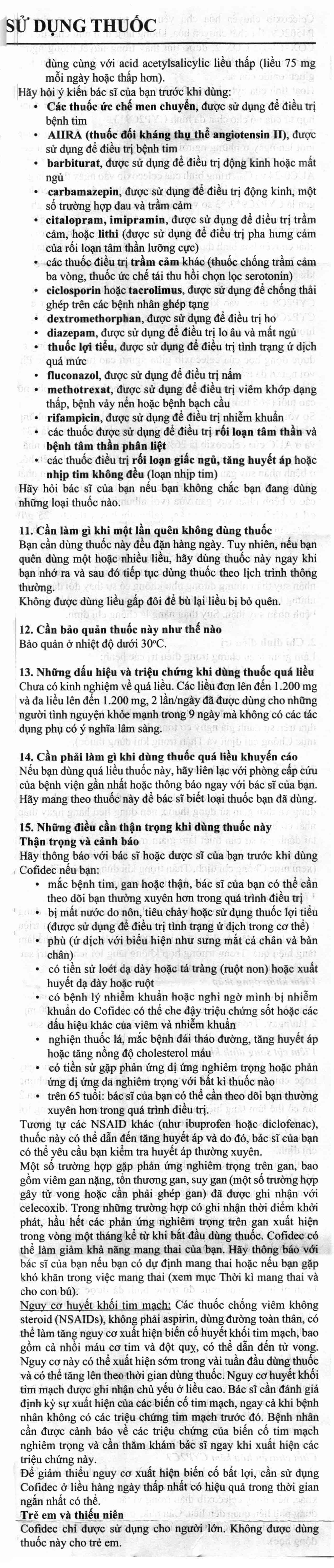 Hình ảnh Thuốc Cofidec 200mg Sandoz giảm đau và giảm sưng mô mềm trong bệnh thoái hóa khớp (2 vỉ x 10 viên)