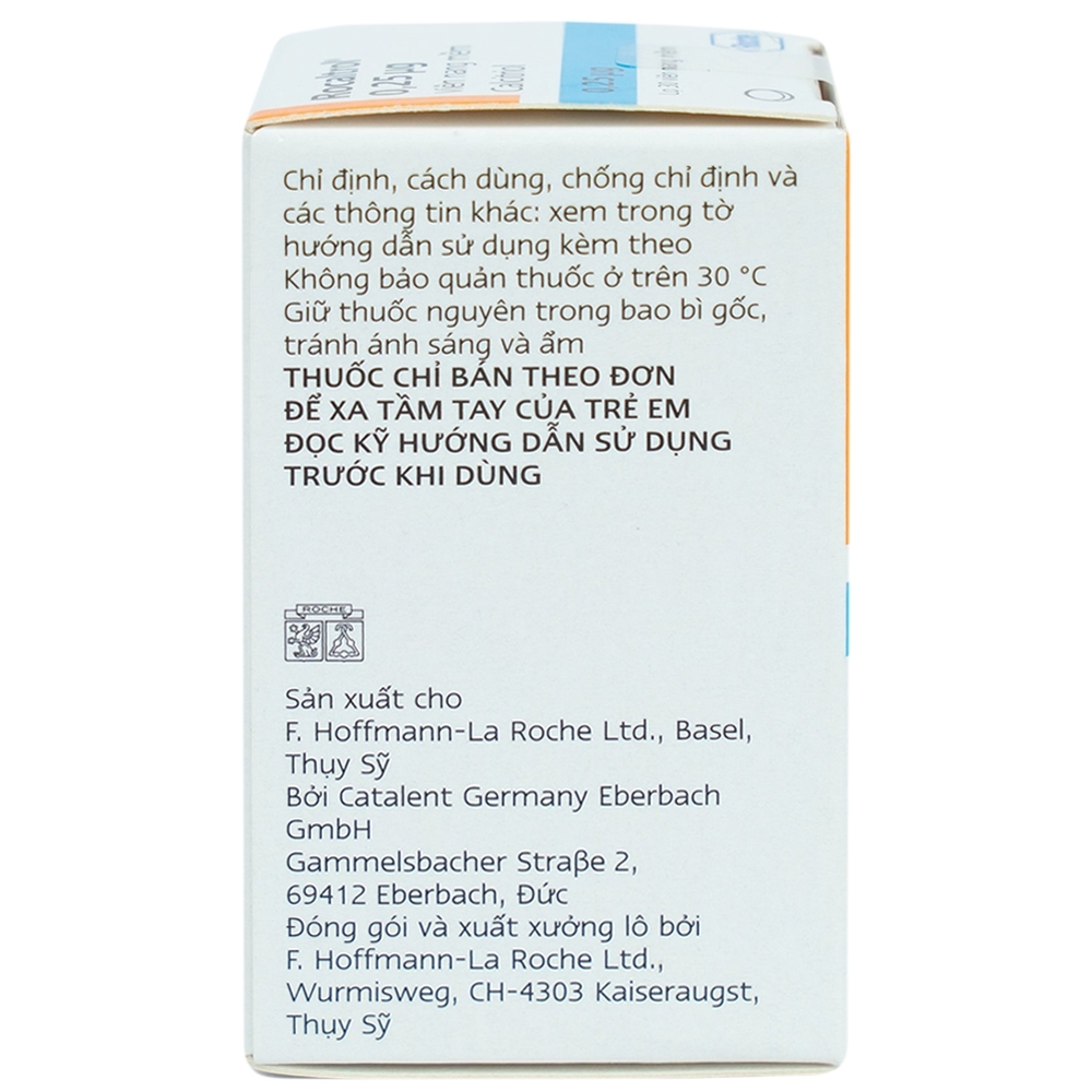 Hình ảnh Thuốc Rocaltrol 0.25mcg Catalent điều trị chứng loãng xương sau mãn kinh (30 viên)