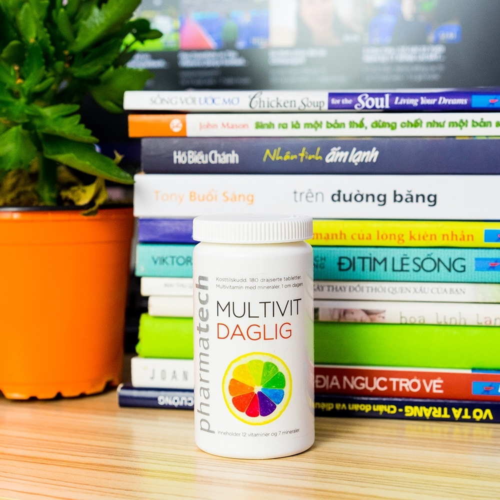 Hình ảnh Viên uống Multivit Daglig Pharmatech bổ sung Vitamin và khoáng chất, giúp cơ thể khỏe mạnh (180 viên)