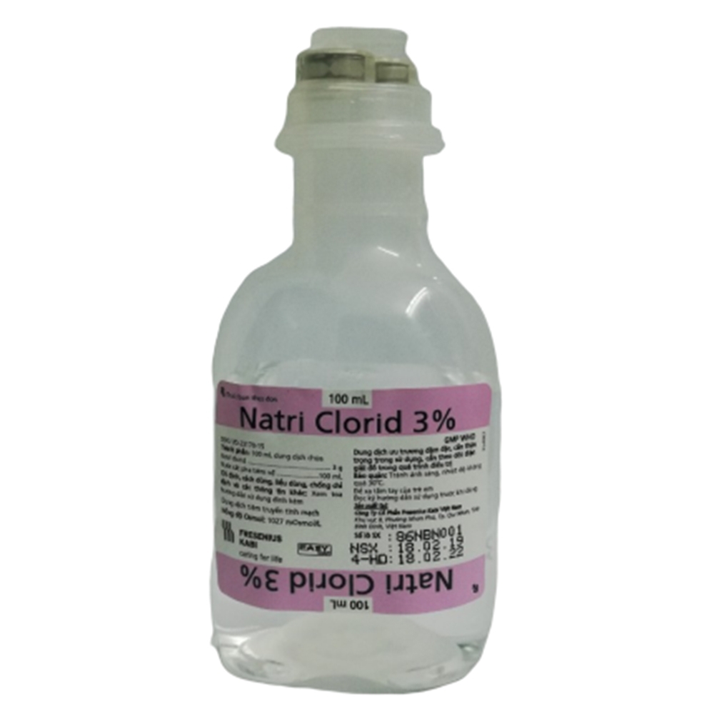 Hình ảnh Dịch truyền Natri Clorid 3% Fresenius Kabi bổ sung natri clorid (100ml)