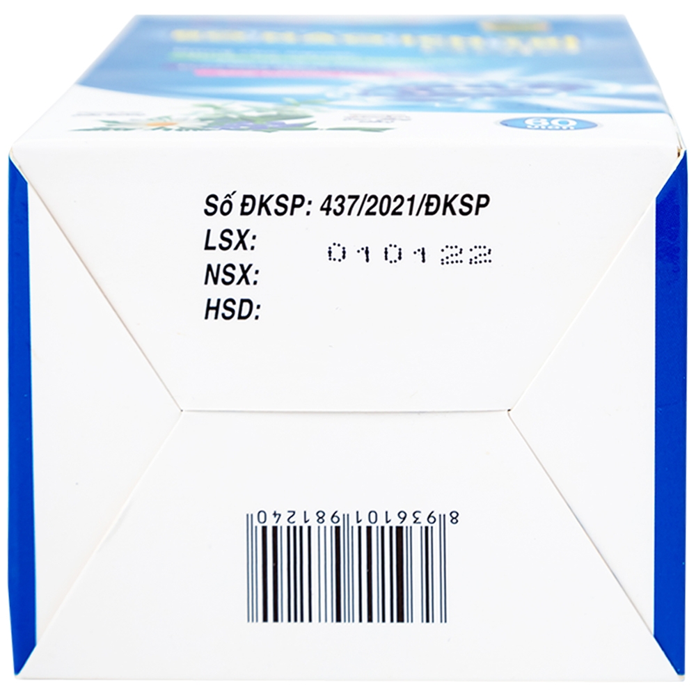 Hình ảnh Bổ não Ích Trí Gold hỗ trợ giảm triệu chứng suy giảm tuần hoàn não, đau nửa đầu (60 viên)