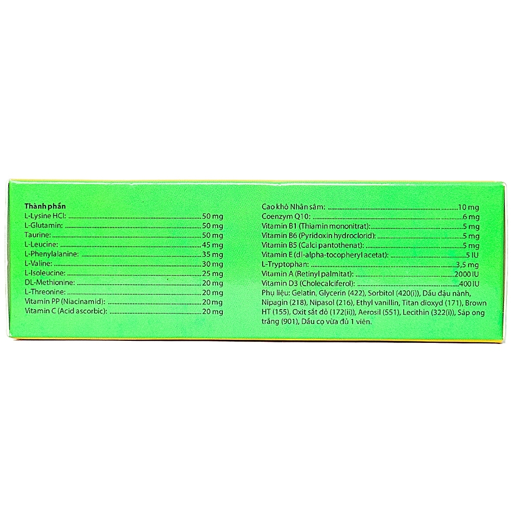 Hình ảnh Viên uống Tamamino Tâm Minh bổ sung vitamin, tăng sức đề kháng (3 vỉ x 10 viên)