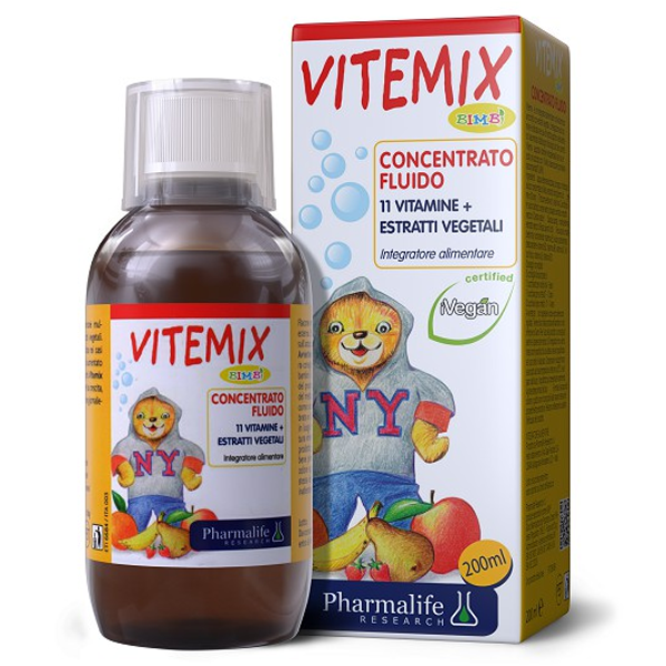 Hình ảnh Siro Vitemix Bimbi Concentrato Fluido Pharmalife bổ sung các Vitamin, Canxi cho cơ thể (200ml)